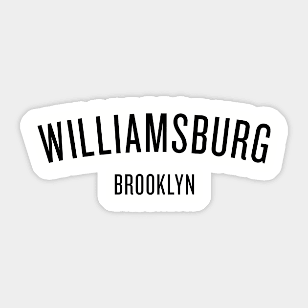 Williamsburg Brooklyn - NYC Sticker by whereabouts